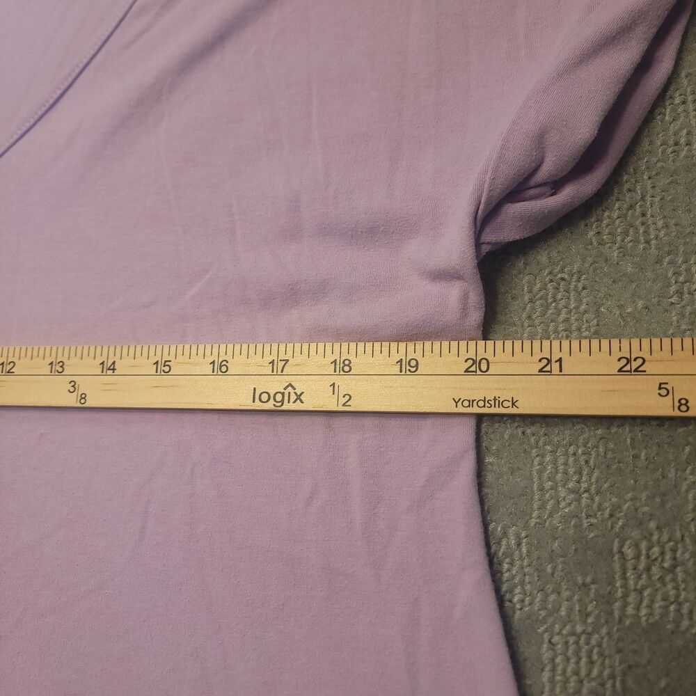 Ekouaer Women's L  Sleep Dress V Neck Short Sleeve Nightgown Pockets - Picture 8 of 9